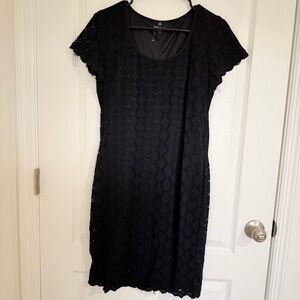 Ronni Nicole Black Lace Mini Dress
